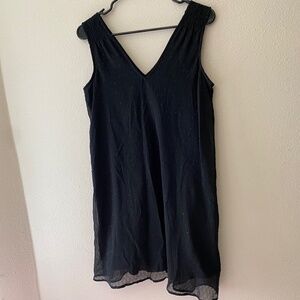 Madewell Black Silk Sleeveless Dress Size 0